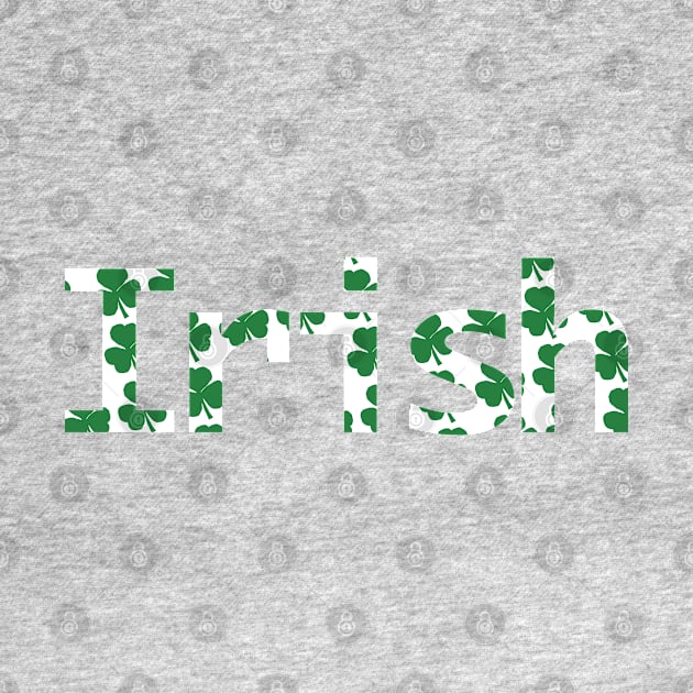 Irish Green Shamrocks St Patricks Day by ellenhenryart